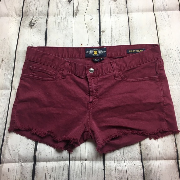 Lucky Brand Pants - Lucky Brand Fringe Jean Shorts